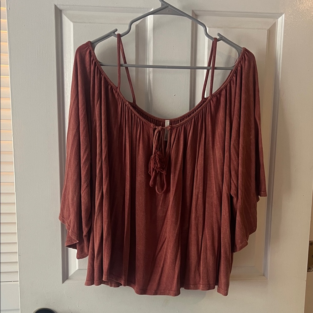 Elegant Rust Women's Top